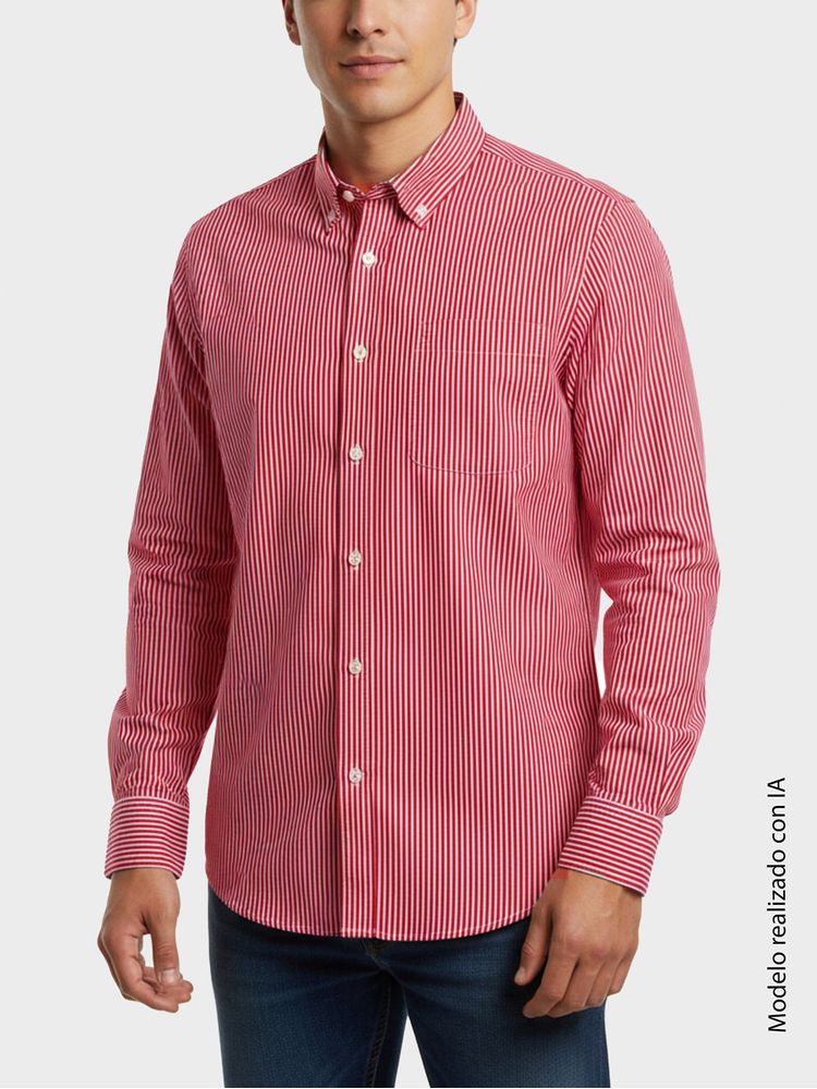 Camisa Casual a Rayas para Hombre 47668