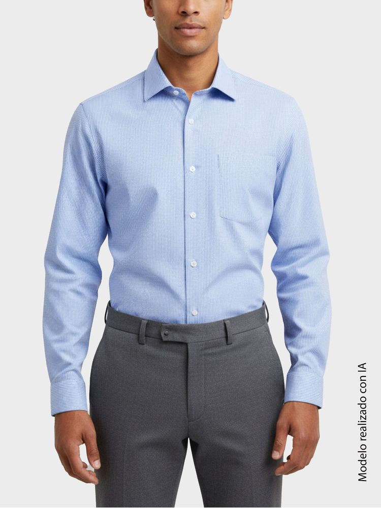 Camisa Formal Europea Semi Slim Fit Hombre 46850