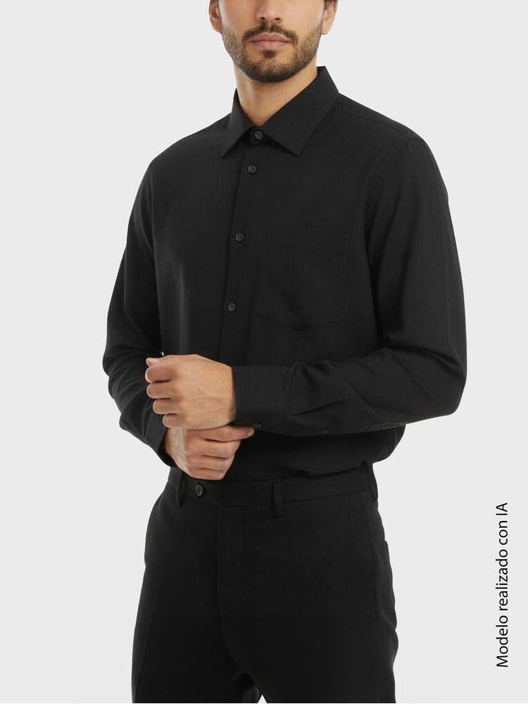 Camisa Formal Manga Larga para Hombre 42194